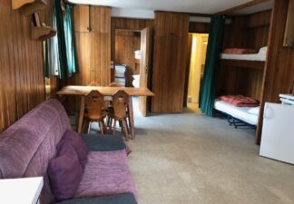 Two-room apartment on the pedestrian street.